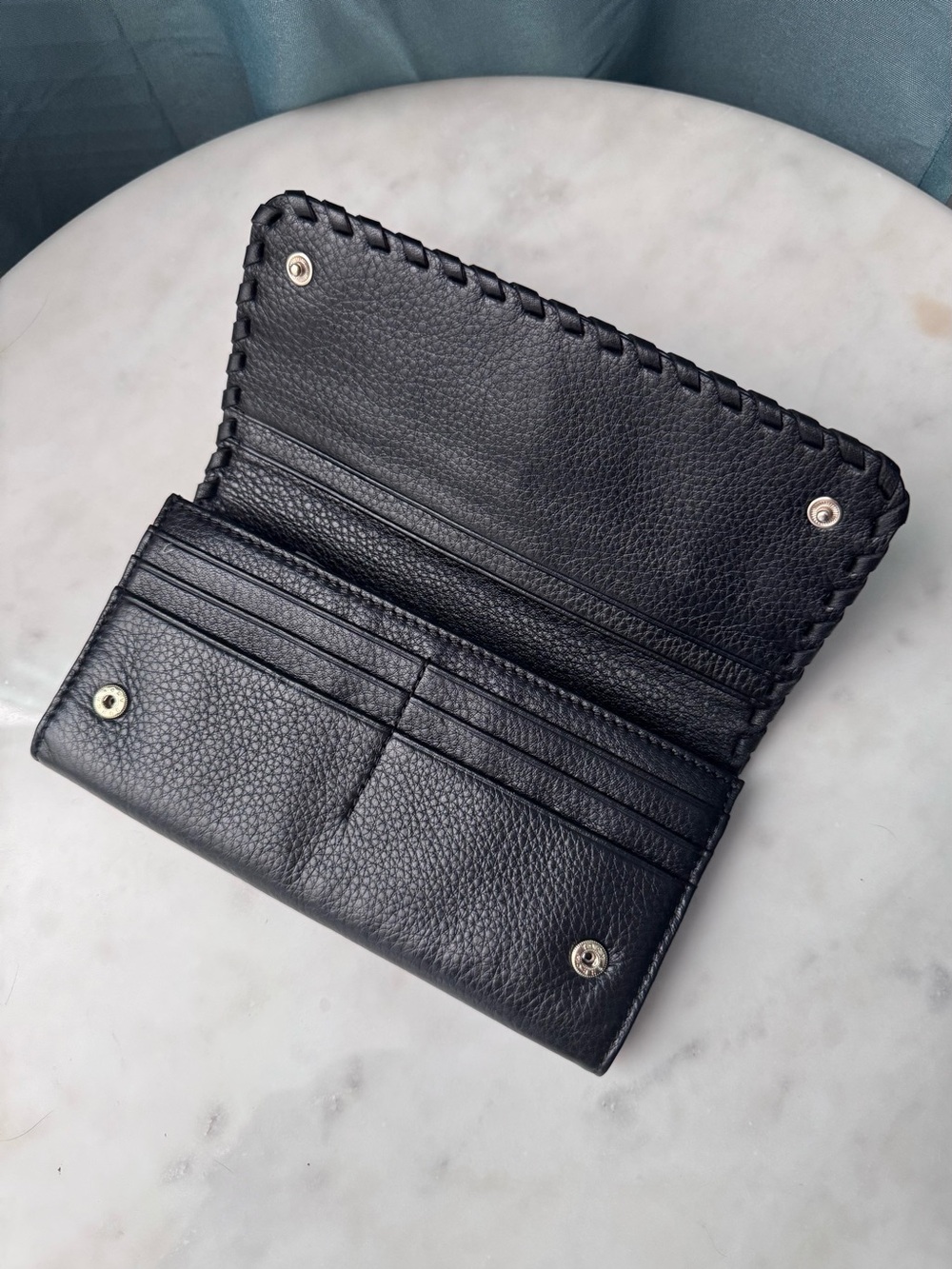 NWT Tory Burch Marion Whipstitch Flap Continental Wallet - Picture 2 of 8